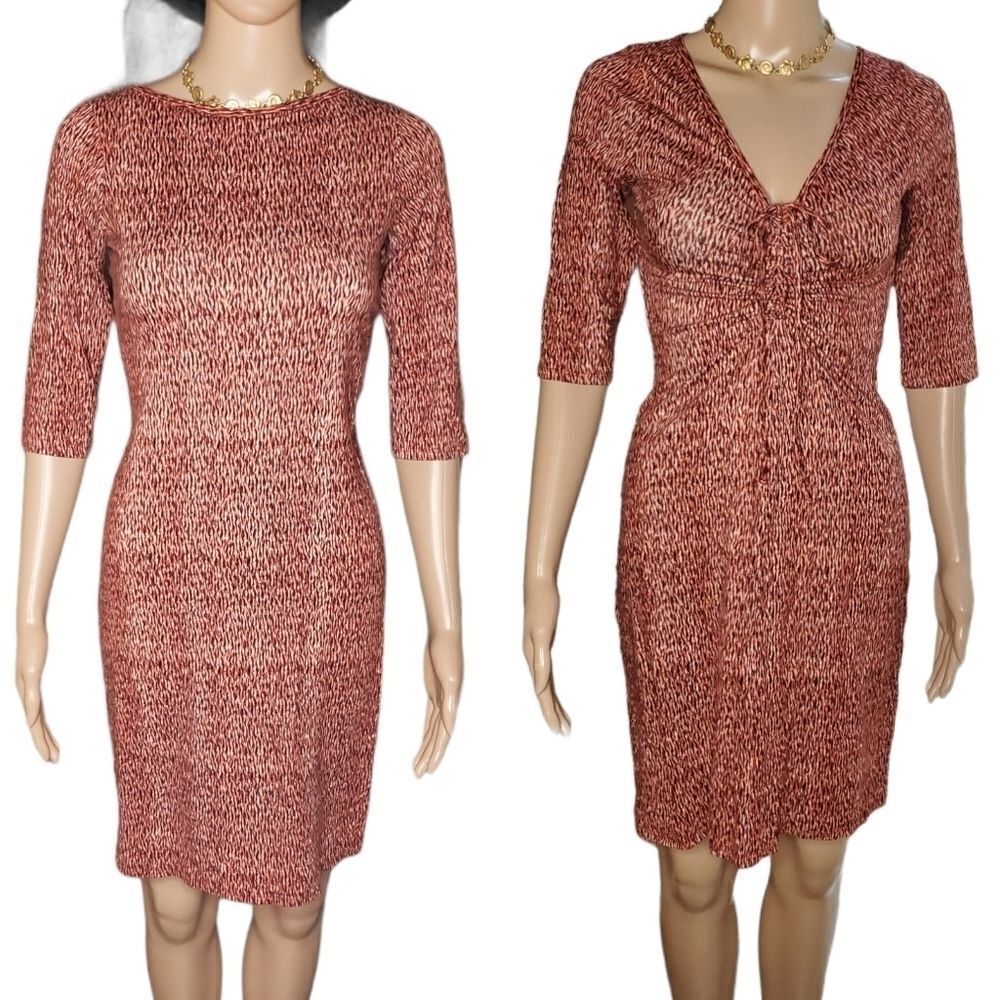 BISOU BISOU small animal print midi dress